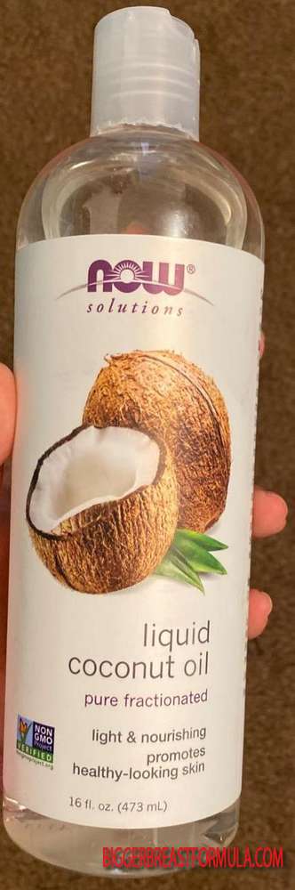 Coconut Oil bottle - front