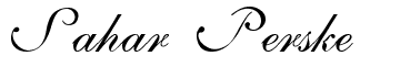 Sahar Perske Signature